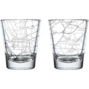 Washington, DC Map Shot Glass Souvenir